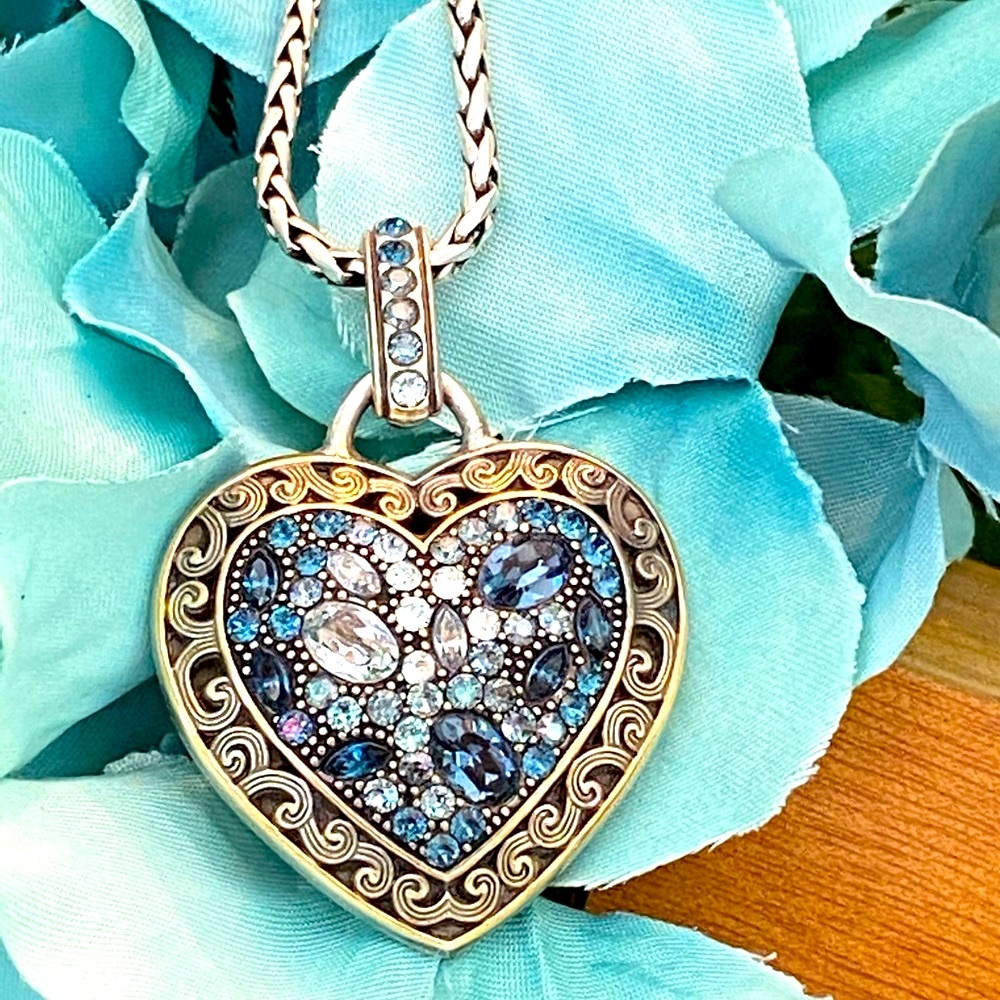 Brighton Crystal Voyage Blue Ombre Swarovski Crystal Necklace Bracelet Earrings - Picture 3 of 16